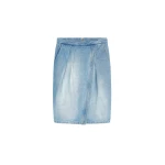 Denim knotted skirt