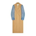 Denim sleeved coat