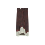 Draped silk skirt