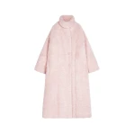 Long cocoon coat