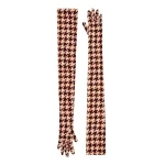 Long printed gloves