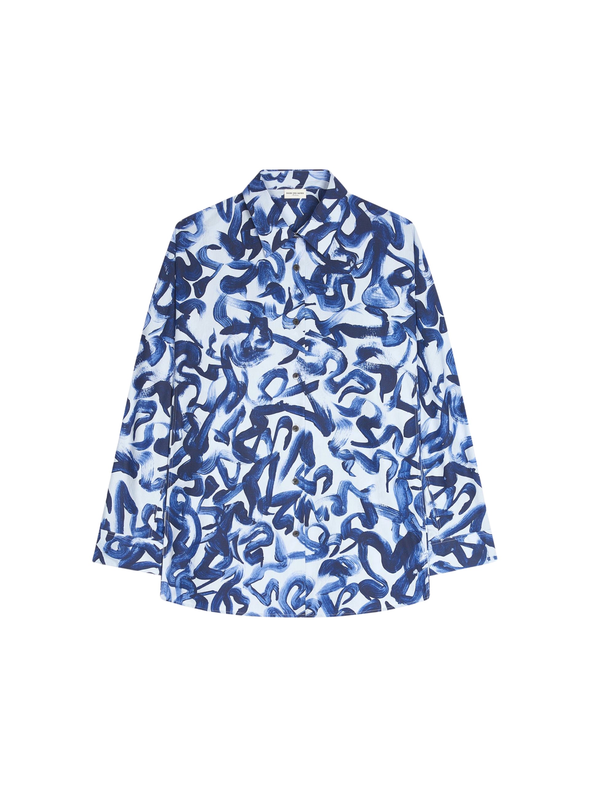 Dries Van Noten Printed cocoon shirt