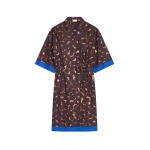 Printed shirt dress