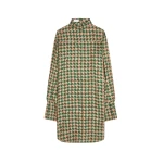 Printed shirt dress