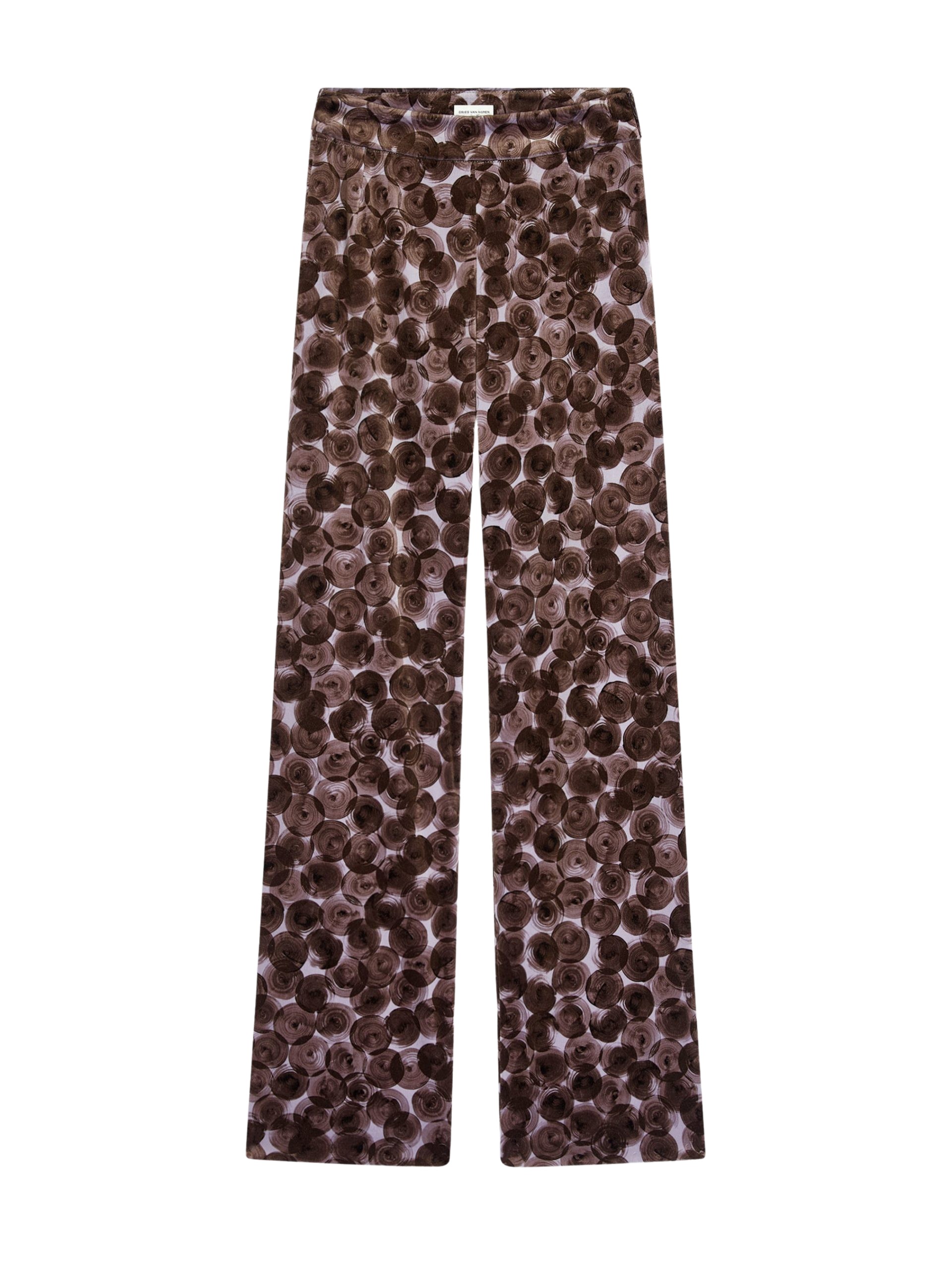 Dries Van Noten Printed velvet pants