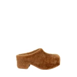 Shearling clogs
