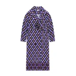 Silk belted coat