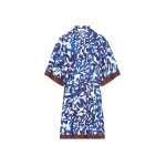 Silk shirt dress