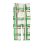 Straight jacquard pants