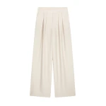 Wide pleated pants