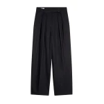 Wide pleated pants