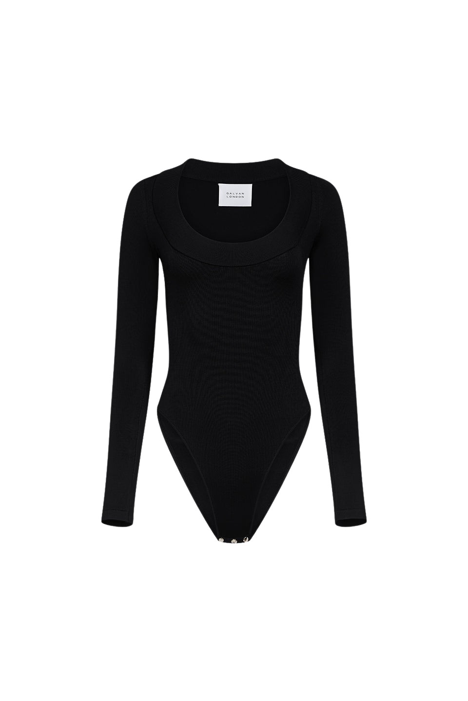 Galvan London Sasha Ballet Neck Body – Black Top