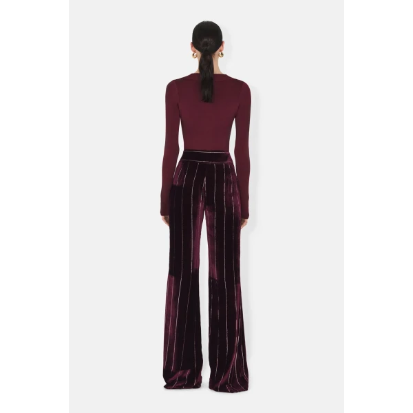 Sasha Ballet Neck Body - Oxblood