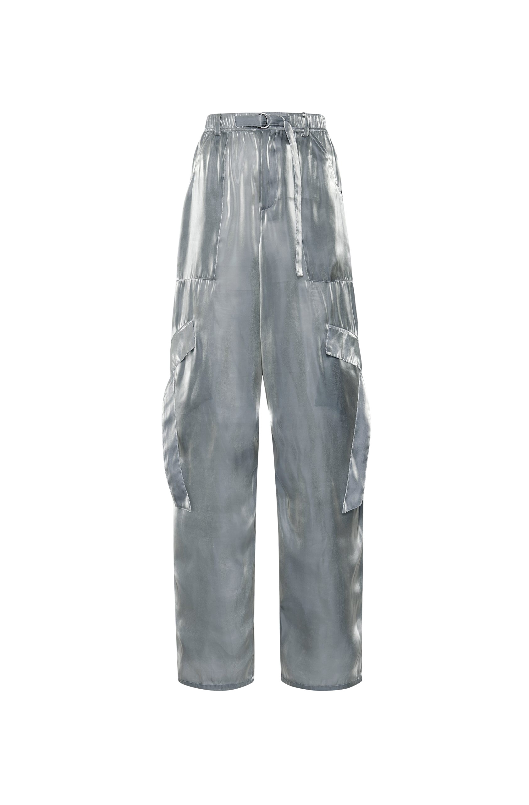 LaPointe Metallic Organza Utility Pocket Pant