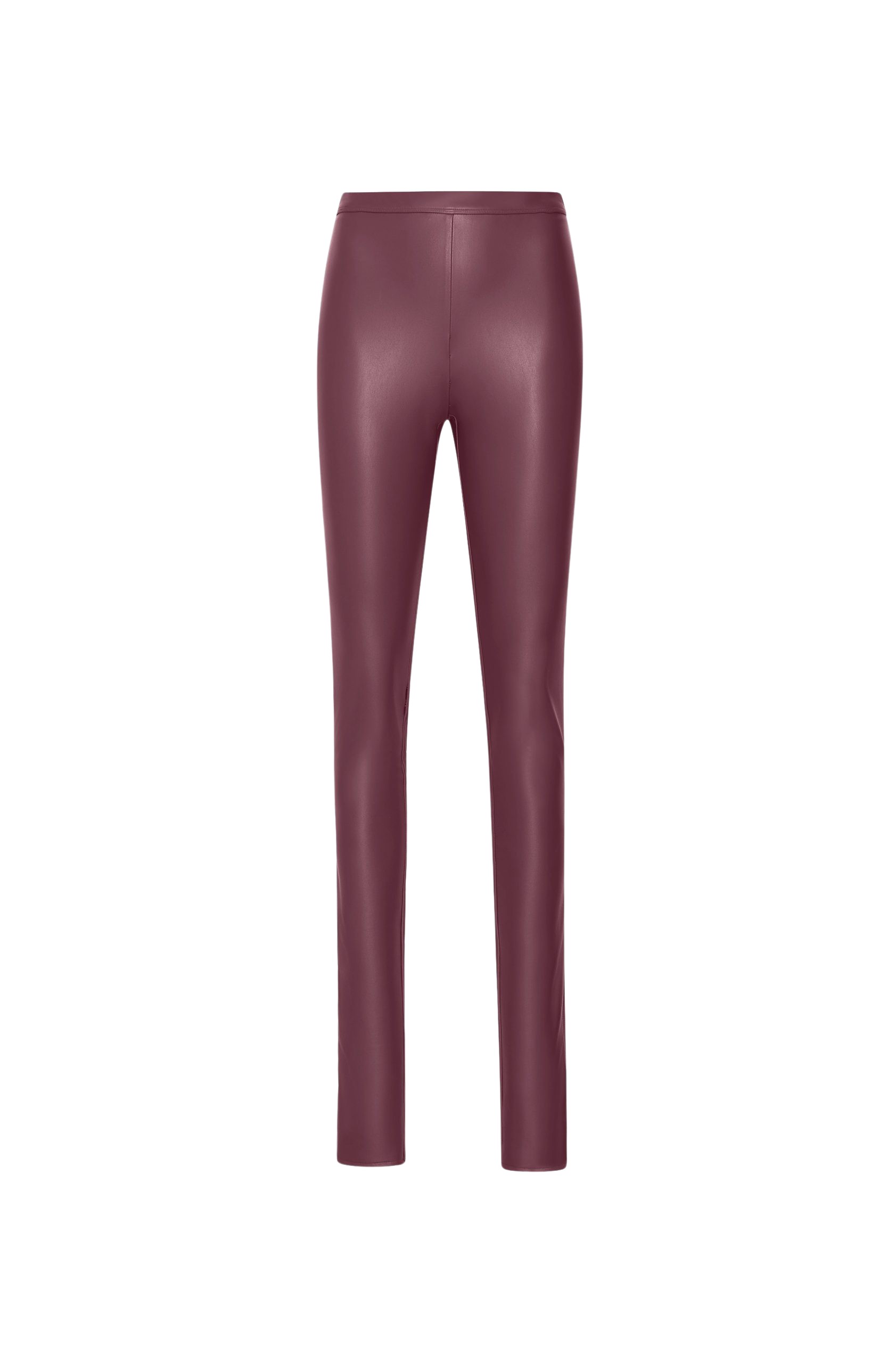 LaPointe Stretch Faux Leather Split Hem Legging