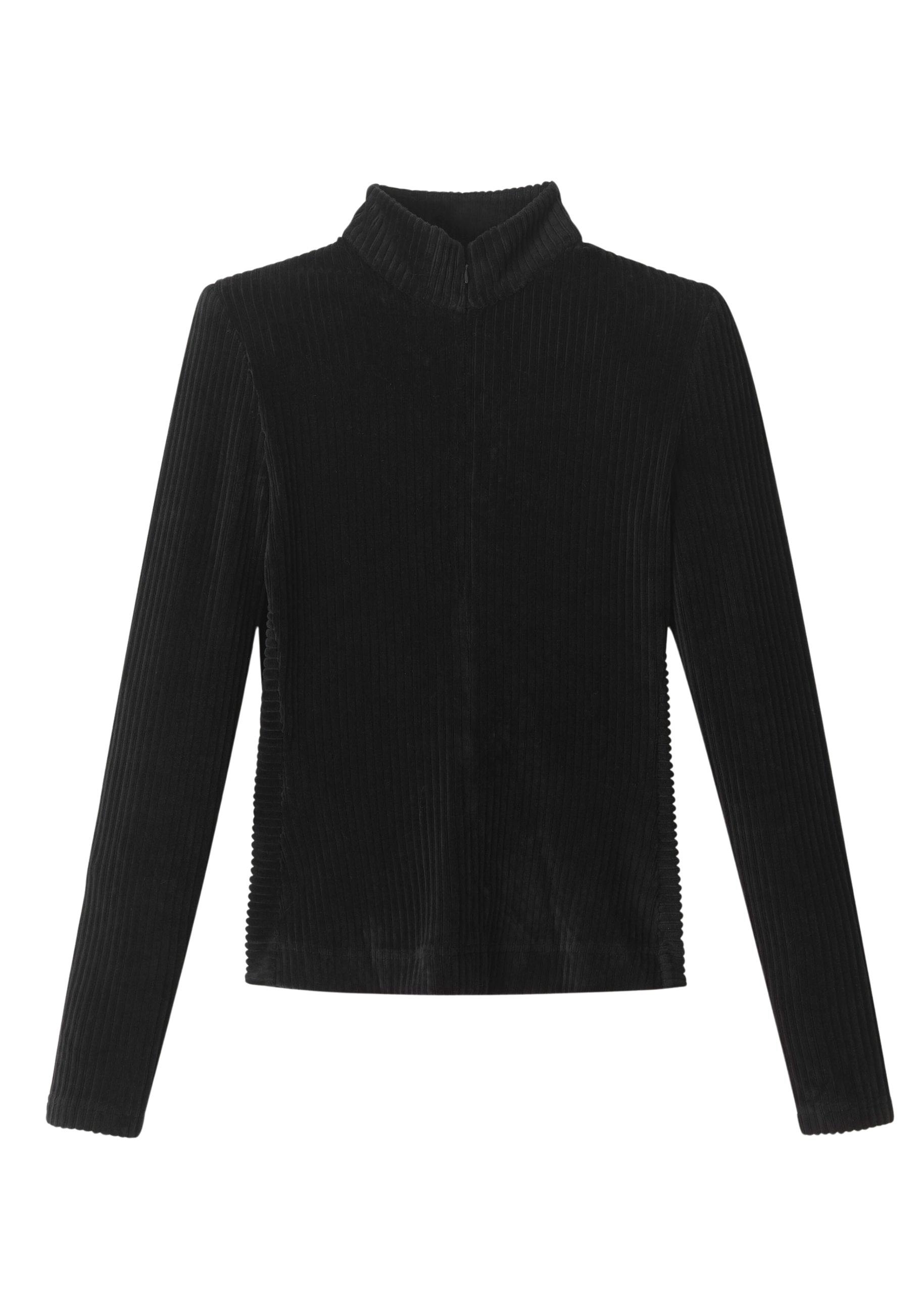 Me and Em Fluid Cord Velour Slim Fit Top