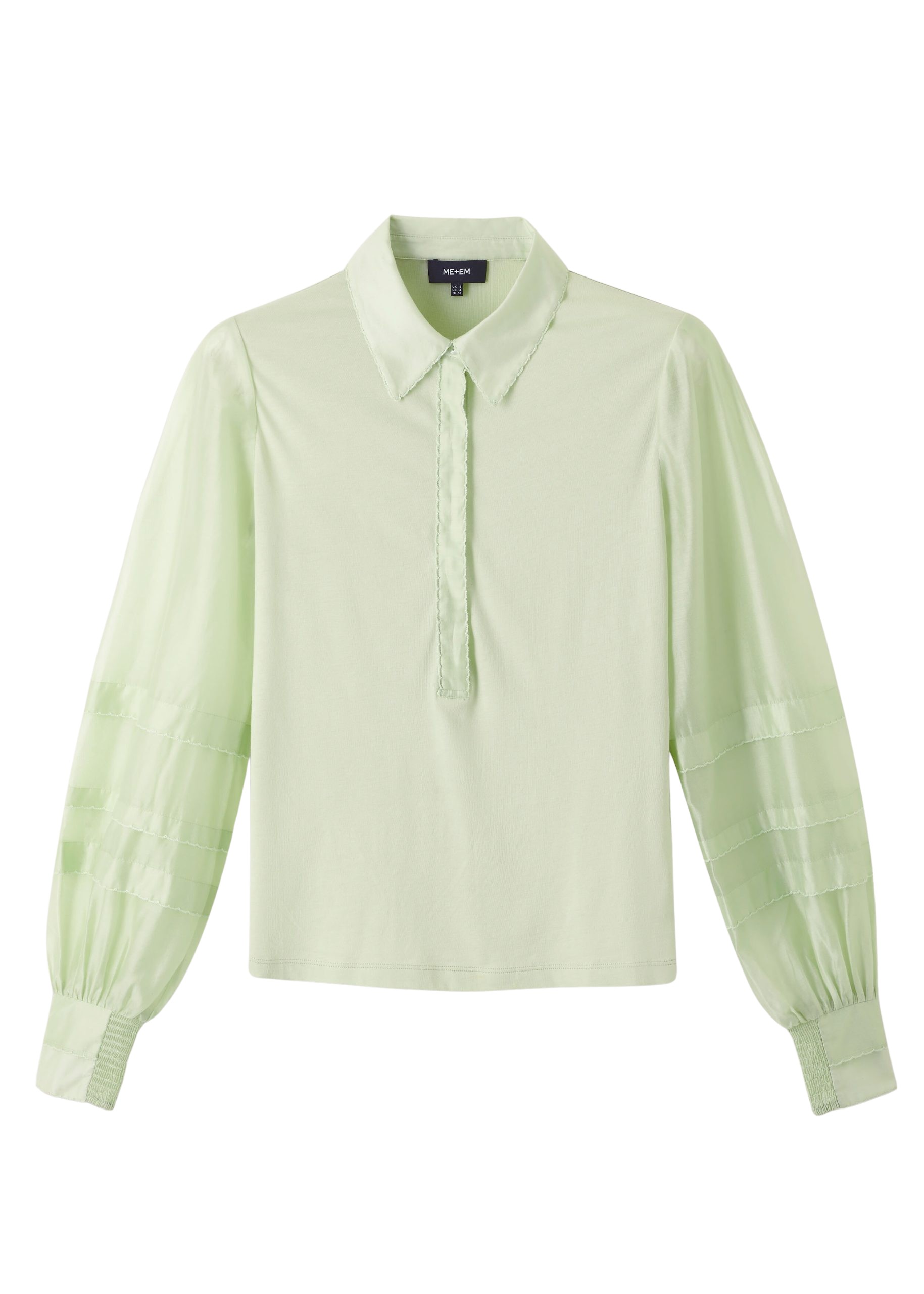 Me and Em Fluid Scallop Detail Layering Shirt