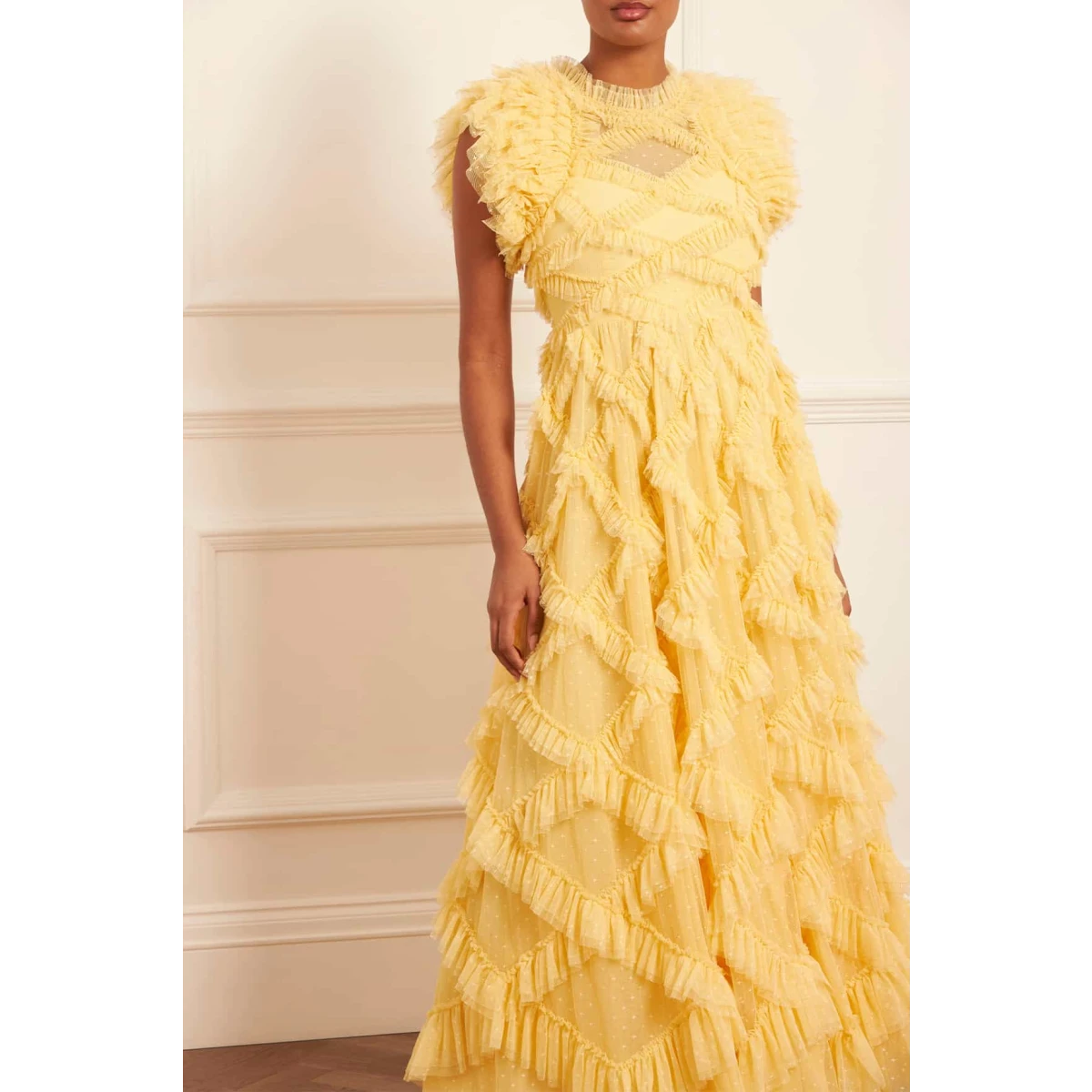 Needle and thread Genevieve Ruffle yellow Gown