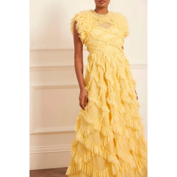 Needle and thread Genevieve Ruffle yellow Gown