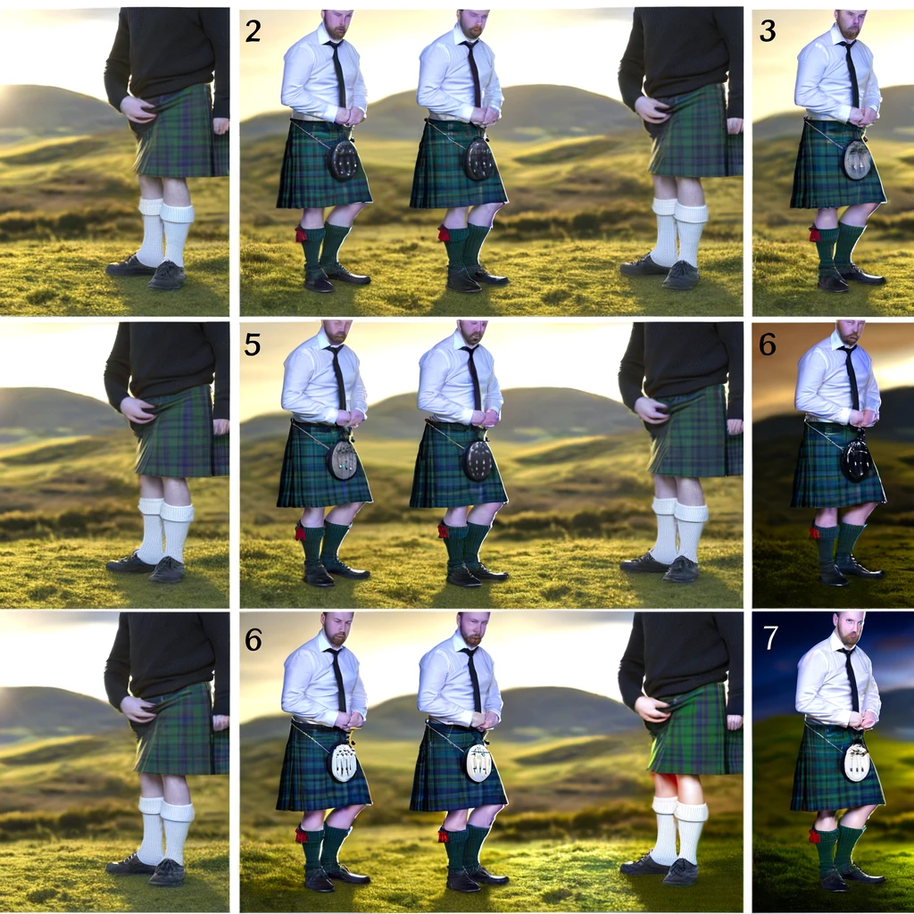 how to wear a kilt