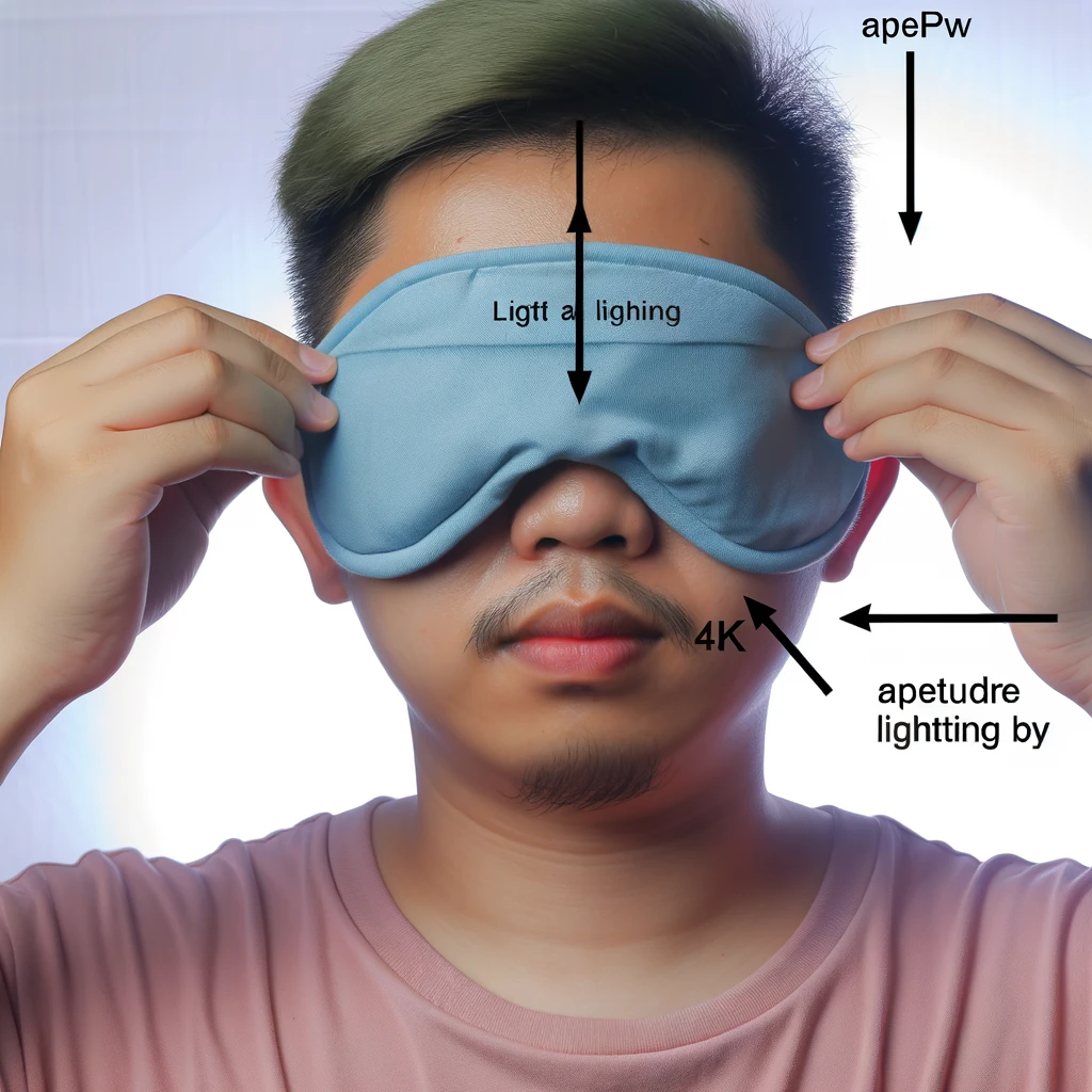 how to wear eye mask