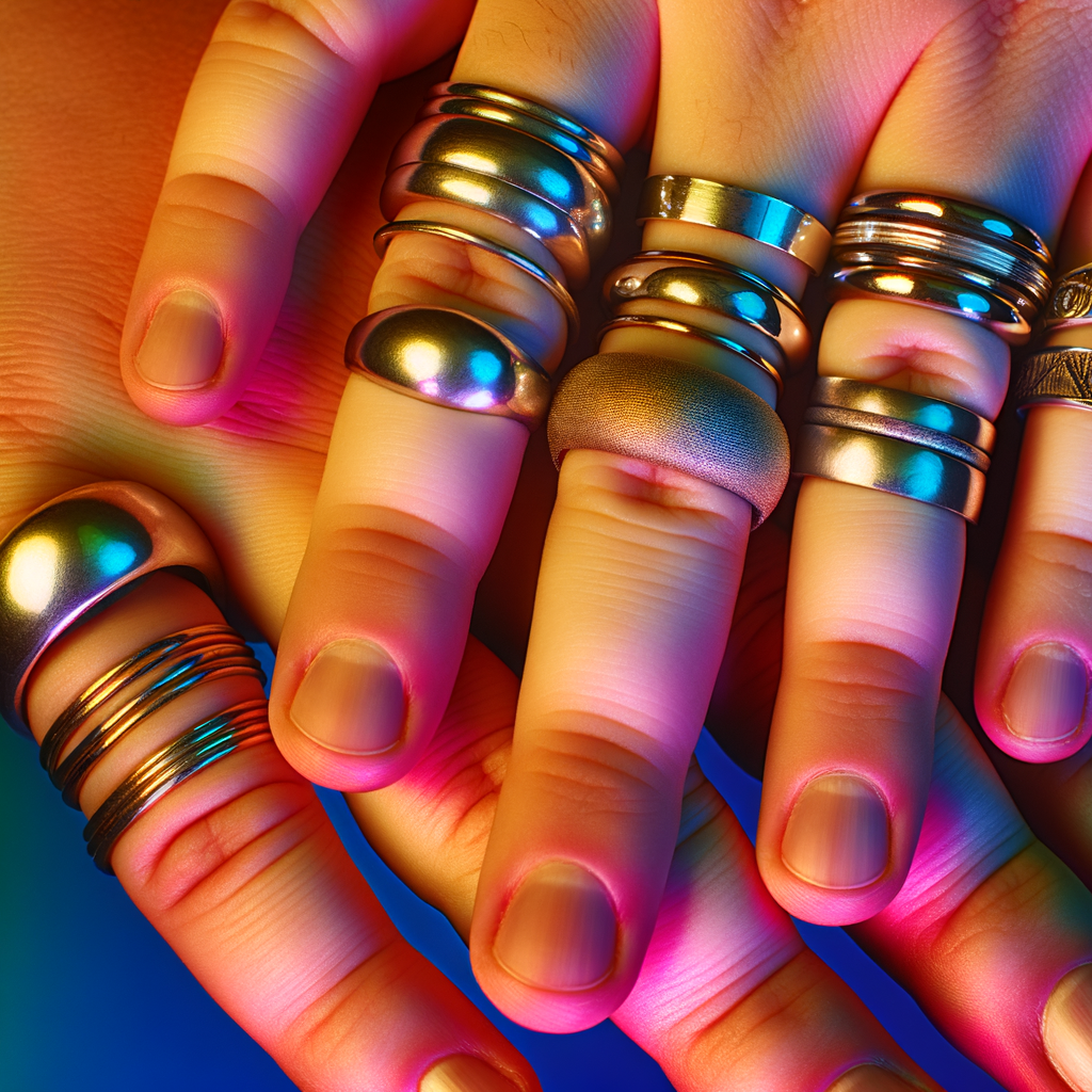 how to wear rings on multiple fingers