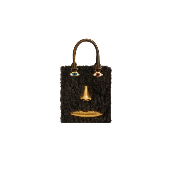Schiaparelli Mini Anatomy Jewelry Bag in Black