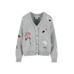Bernadette Cardigan Celeste Embroidered