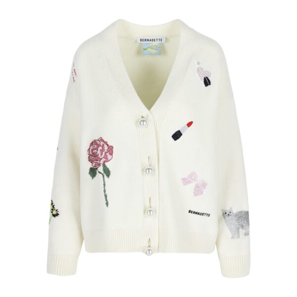 Bernadette Cardigan Celeste Embroidered