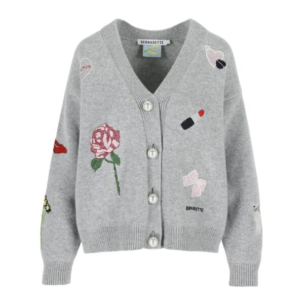 Bernadette Cardigan Celeste Embroidered