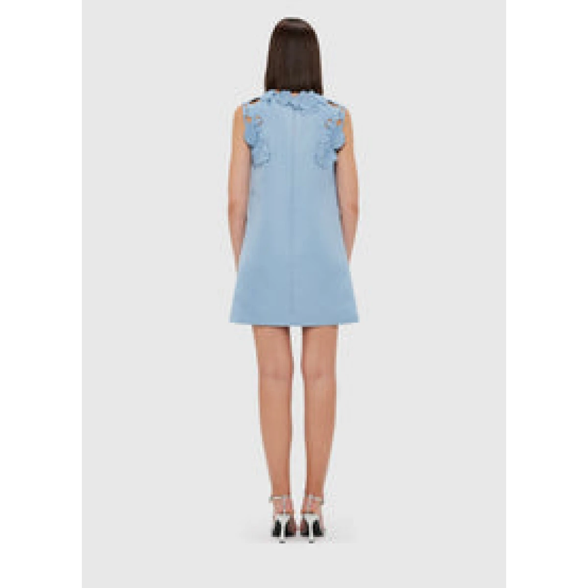 Blair Appliqué Mini Dress - Powder Blue