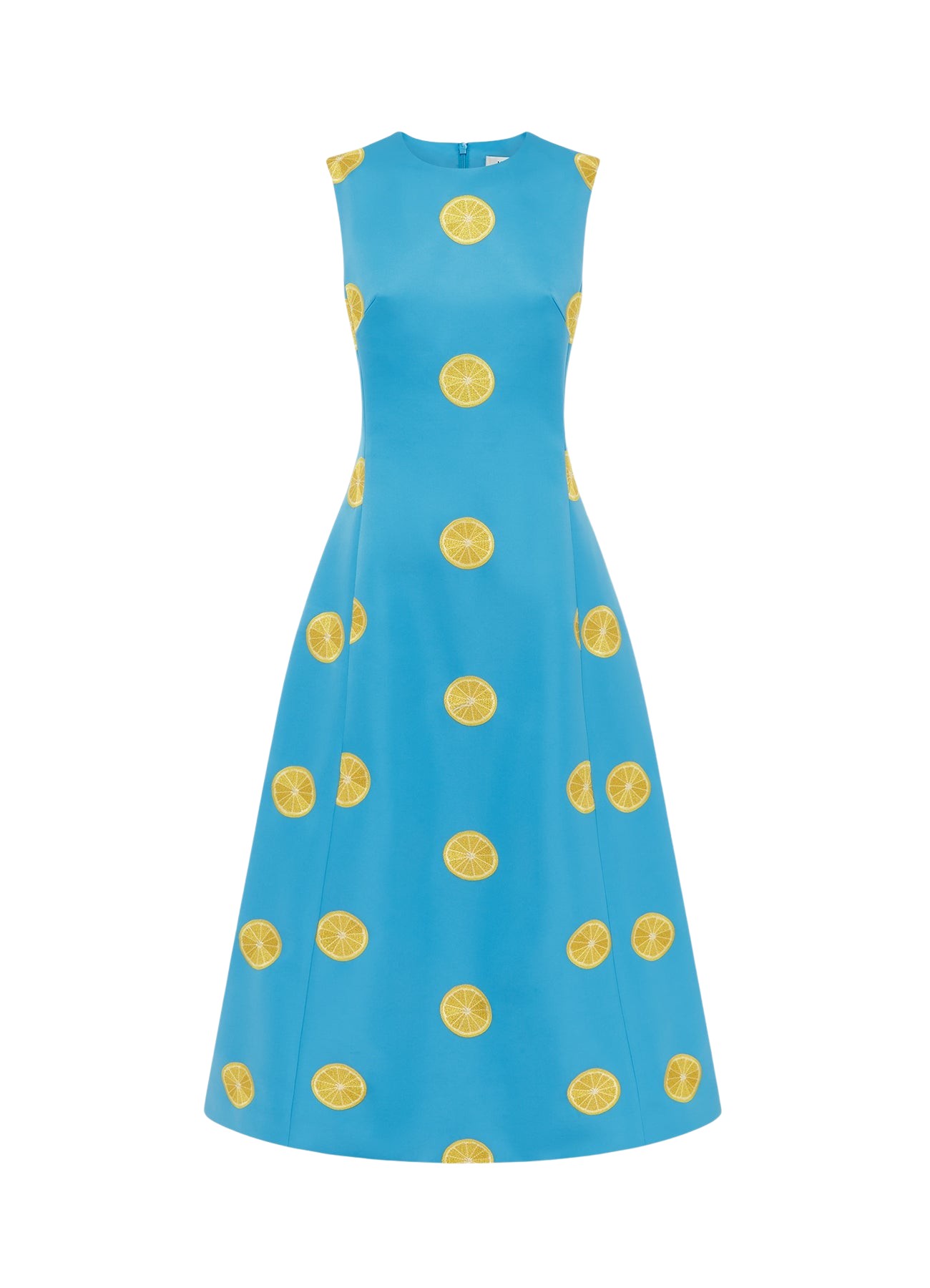 Leo Lin Cleo Embroidered Sleeveless Midi Dress – Citrus Embroidery
