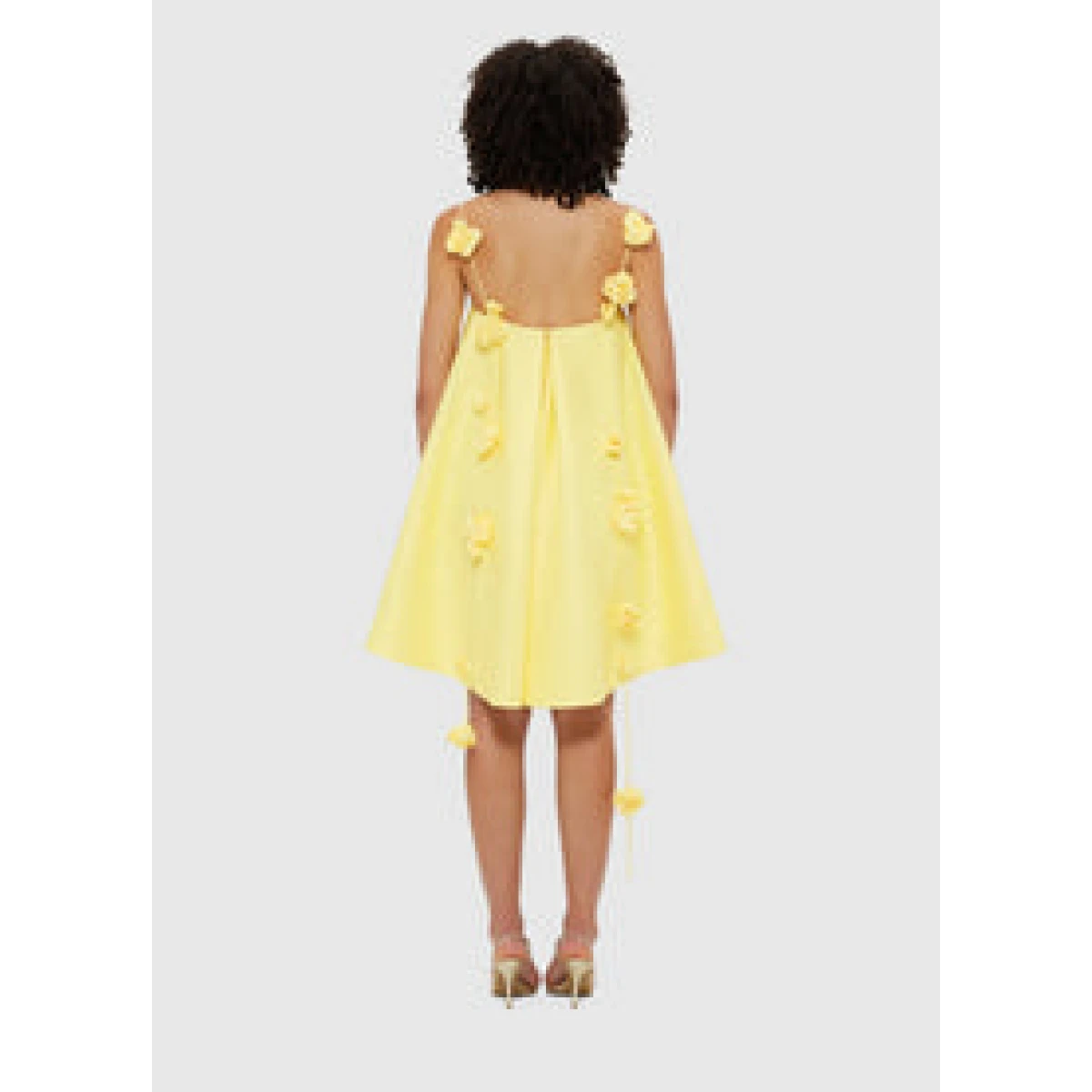 Fiona Rose Mini Dress - Sorbet Yellow