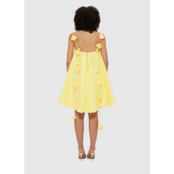 Fiona Rose Mini Dress - Sorbet Yellow