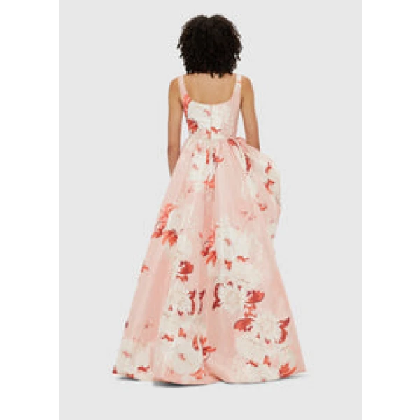 Illiana Rose Gown - Peony Print