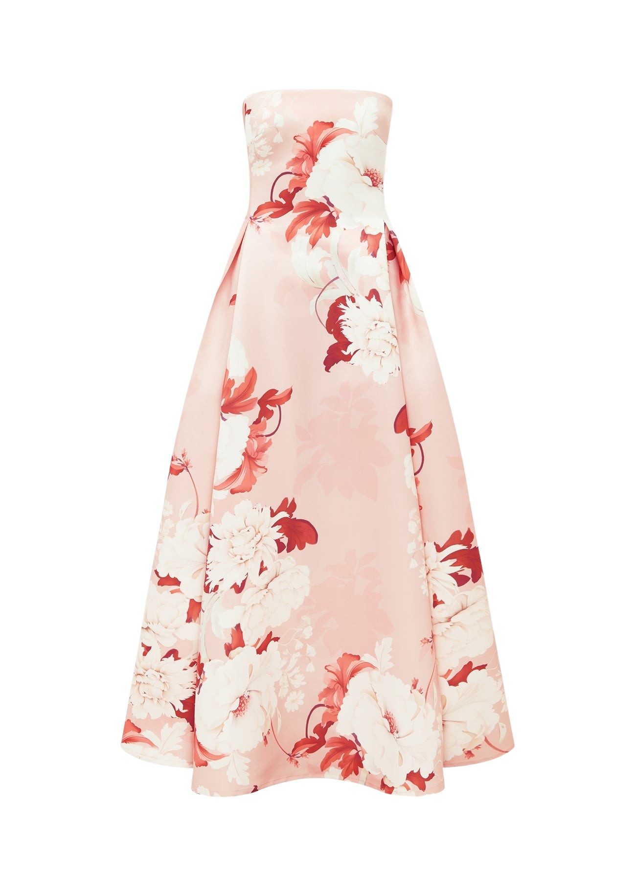 Leo Lin Nora Bustier Maxi Dress – Peony Print