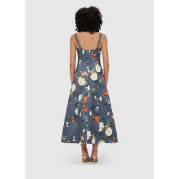 Odette Midi Dress - Pear Blossom Print