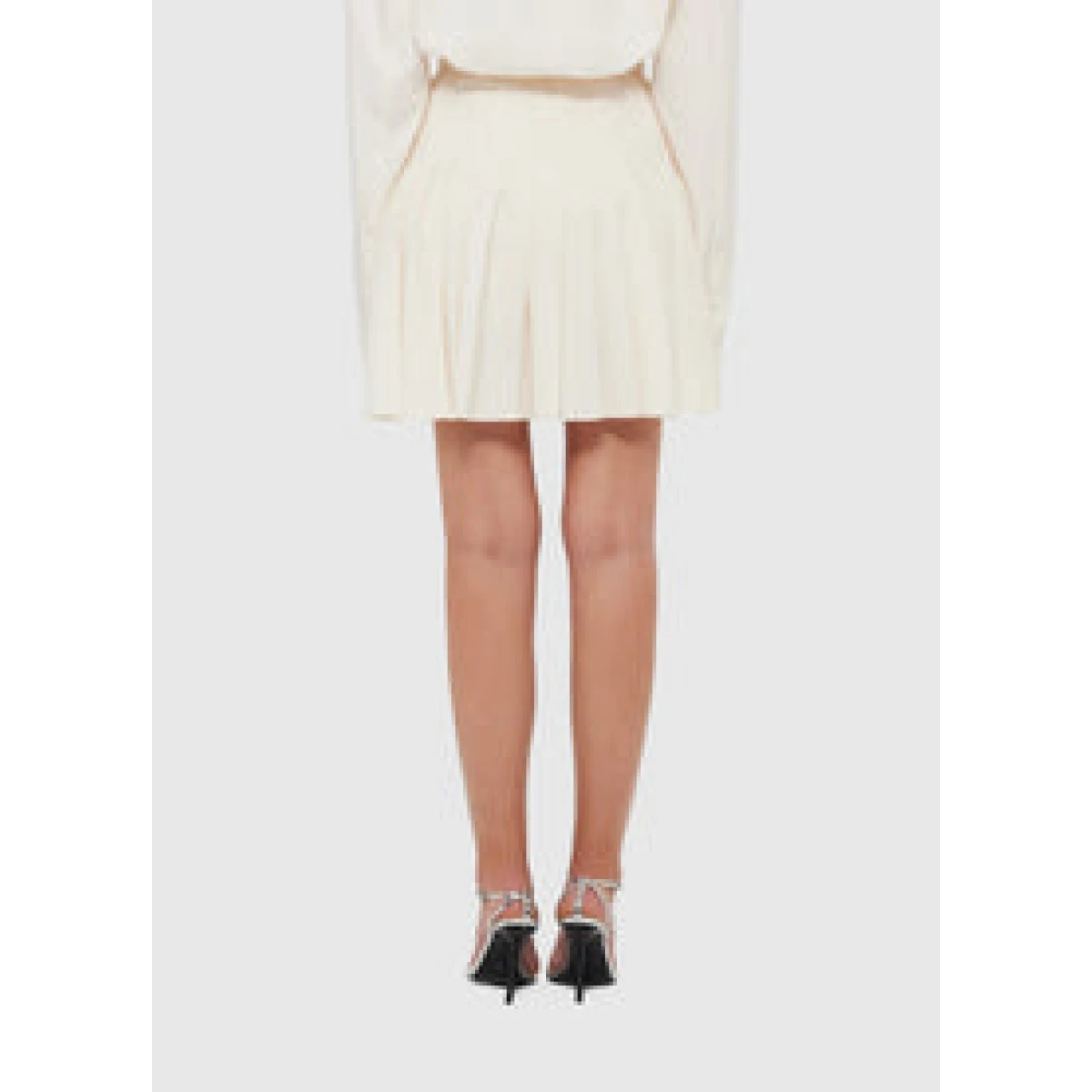 Willa Pleated Mini Skirt - Vanilla