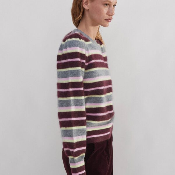 Brushed Cashmere Stripe Sweater - Image 6