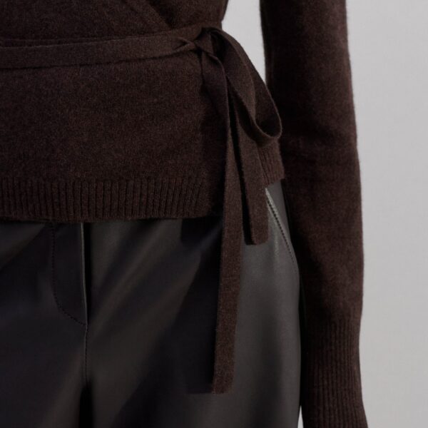 Cashmere Layered Wrap Top - Image 5