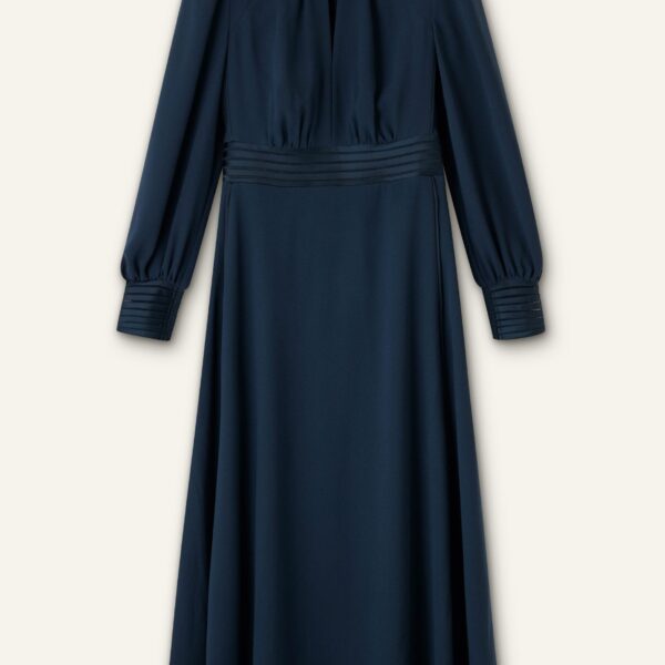 Crepe Ladder Trim Maxi Dress - Image 6