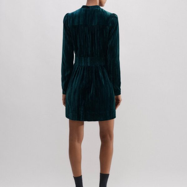 Crush Velvet Mini Dress - Image 5