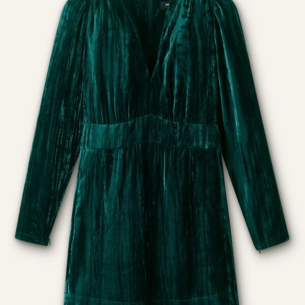 Crush Velvet Mini Dress - Image 6