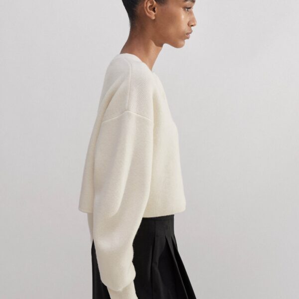 Dramatic Sleeve Crop Knit Jacket - Image 5