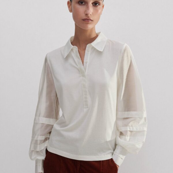 Fluid Scallop Detail Layering Shirt - Image 6