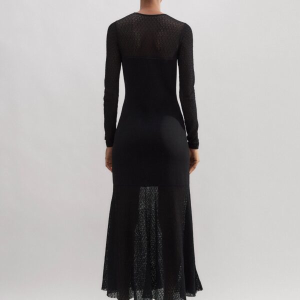 Lace Stitch Evening Maxi Dress - Image 5