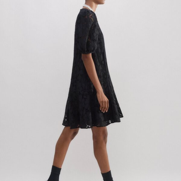 Lined Lace Mini Dress - Image 6