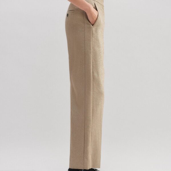 Metallic Slim Crop Pant - Image 5