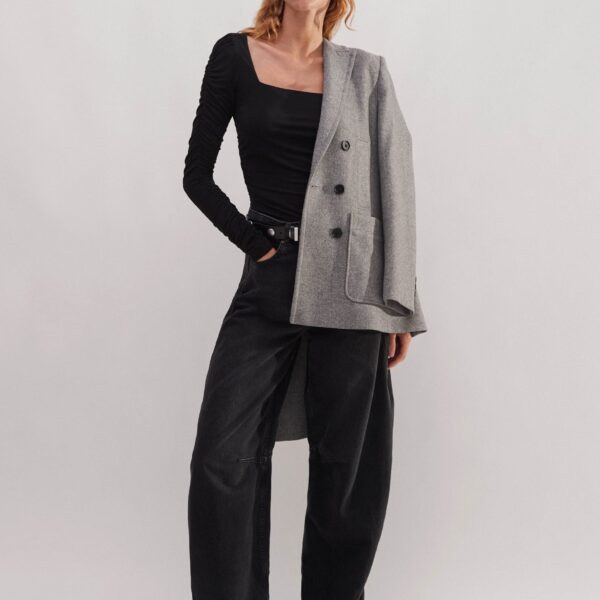 Ruched Square Neck Top - Image 5