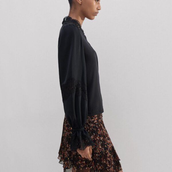 Satin Lace Layering Blouse - Image 5